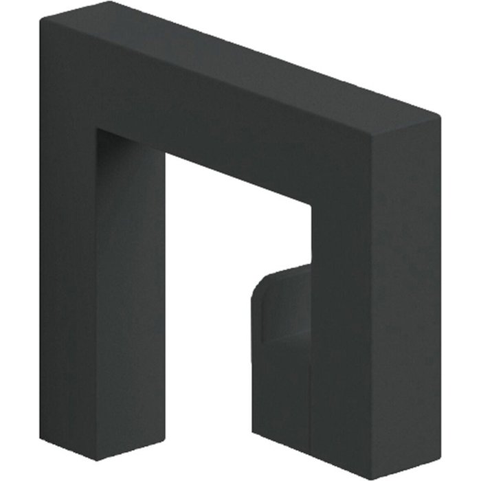 Lineabeta - colgador en g de acero negro mate grela