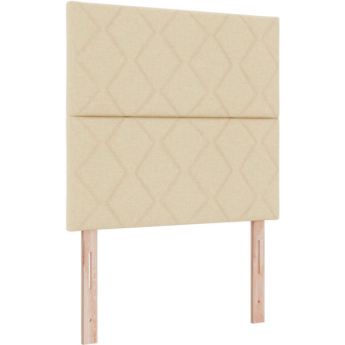 Cabecero cama - mueble cabecero led crema 100 cm tela