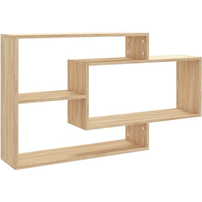 Estantes pared madera contrachapada color roble 104x20x58,5 cm - comfortxl