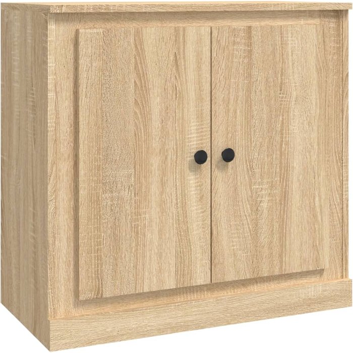 Aparador de madera contrachapada roble sonoma 70x35,5x67,5 cm - comfortxl