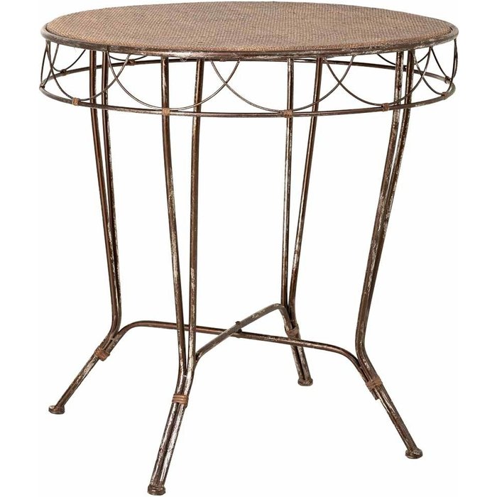 Mesa de metal 75.5x75.5x76.8h cm