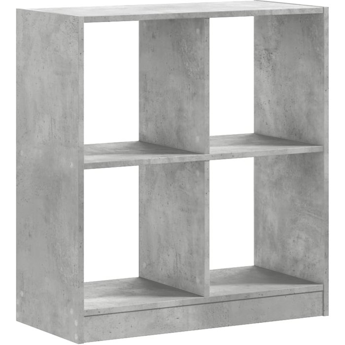 Estantería madera de ingeniería gris hormigón 68,5x32x75 cm – comfortxl