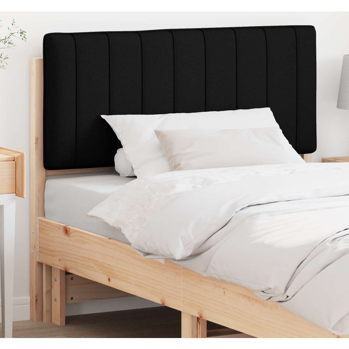 Maison exclusive - cabecero tapizado marrón y negro 100 cm madera de pino macizo