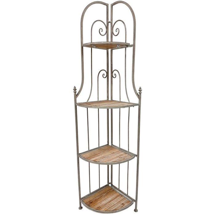 Estanteria expositor beige, 37x37x175h cm