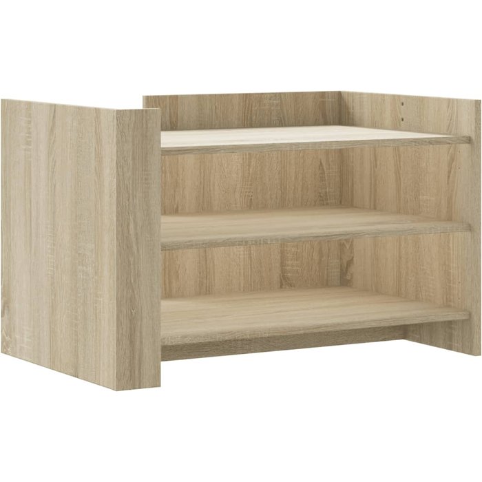 Mesa de centro de madera de ingeniería de roble sonoma 80x50x50 cm - comfortxl