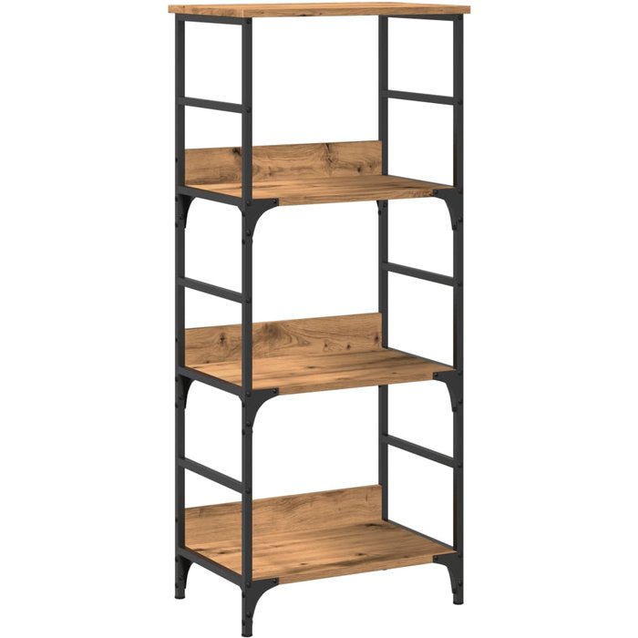 Estantería de madera de ingeniería roble artisan 50x33x117,5 cm – comfortxl