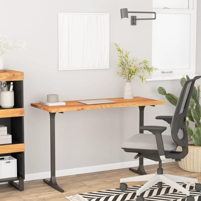 Tablero de escritorio 110x60x2,5 cm rectangular de madera maciza de acacia