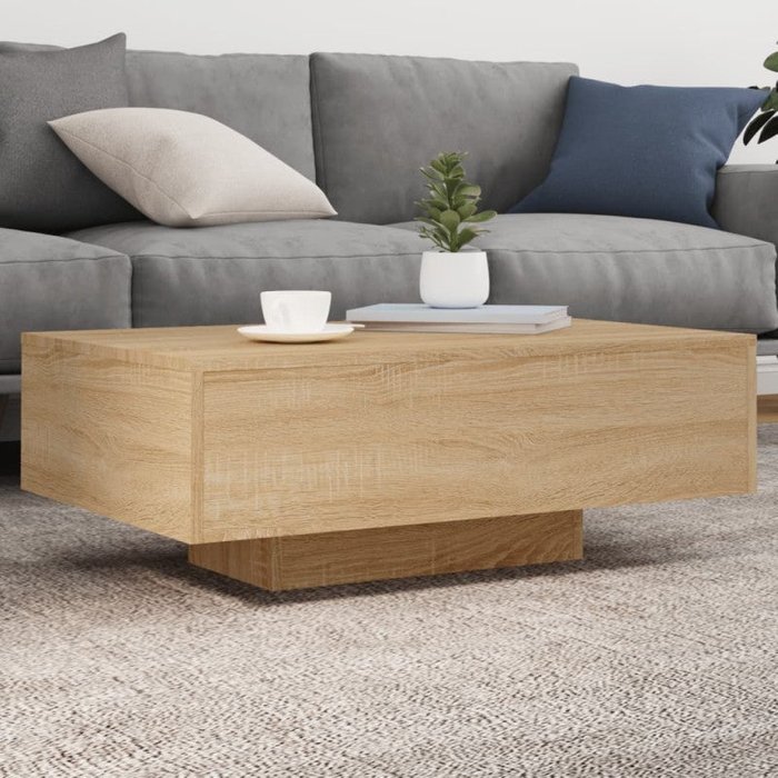 Mesa de centro ake con luces led natural 31x85x55 cm