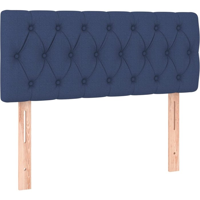 Cabecero de tela azul 100x7x78/88 cm - comfortxl