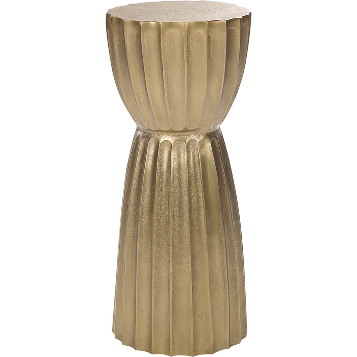 Beliani mesa auxiliar ouyen metal dorado