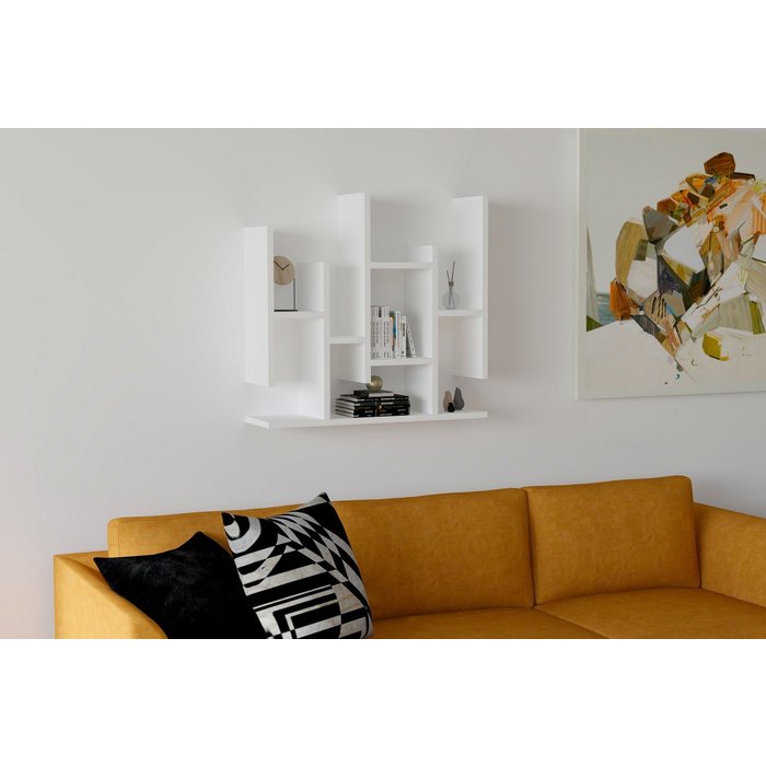 Estante de pared flower blanco