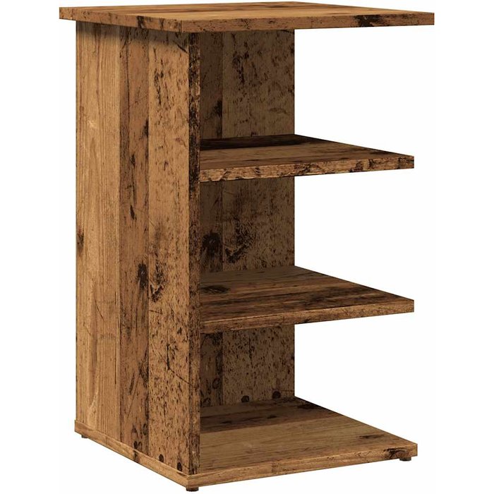 Aparador de madera contrachapada madera vieja 35x35x55 cm - comfortxl