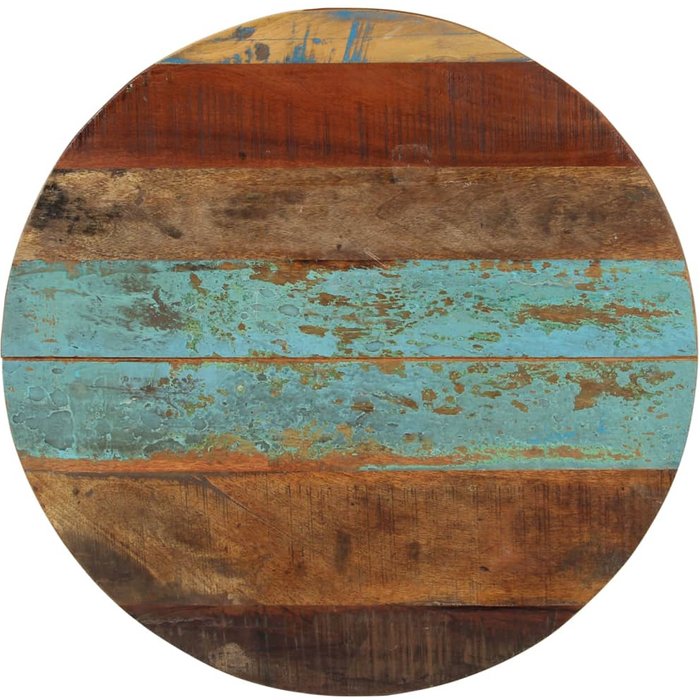 Tablero redondo de 60 cm, 15-16 mm, madera reciclada.