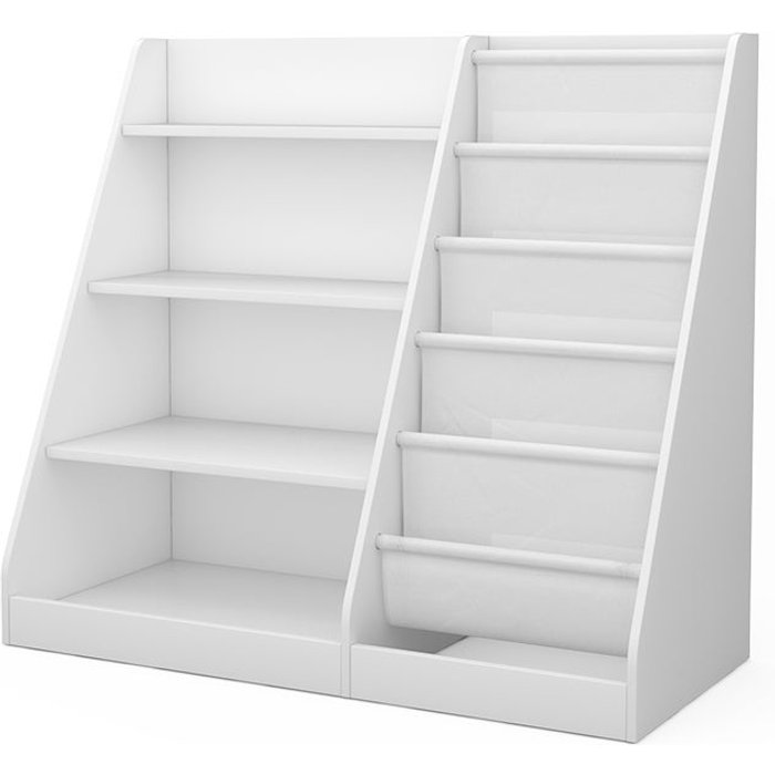 Vicco estantería infantil conny, blanco, 90 x 80.5 cm con grandes estantes