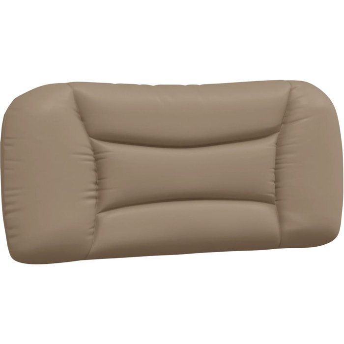 Cabecero de cama acolchado cuero sintético capuchino 80 cm - comfortxl