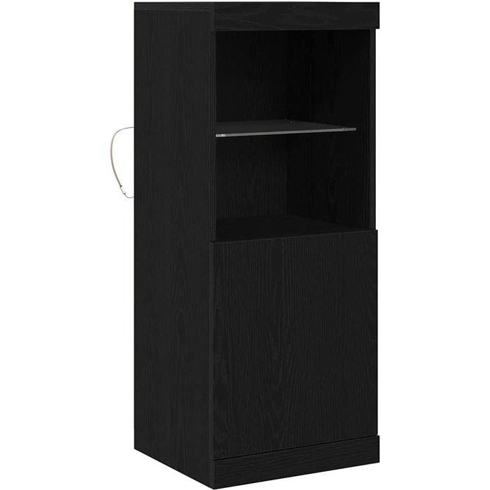 Vitrina | aparador roble negro 41 x 37 x 100 cm madera contrachapada