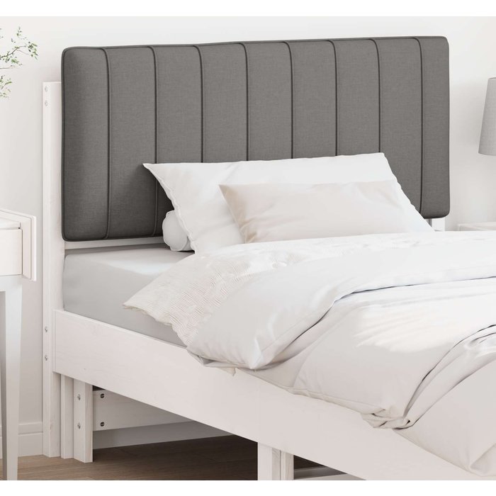 Maison exclusive - cabecero tapizado y gris claro 100 cm madera de pino macizo