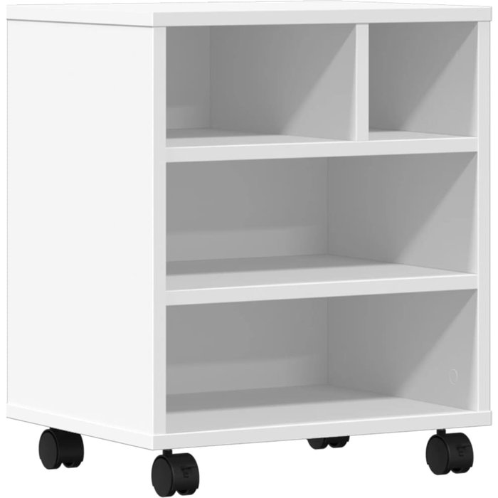 Soporte para impresora con ruedas blanco 41x32x48 cm