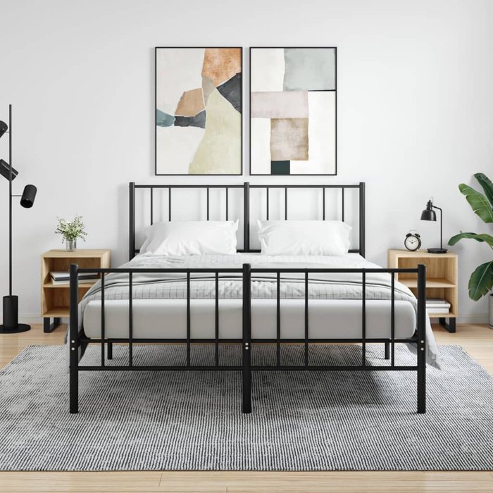 Mesitas noche 2 uds madera ingeniería roble sonoma 40x30x50 cm - comfortxl