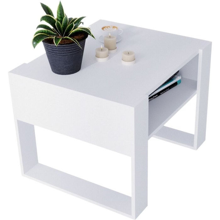 Table basse karo65 moderne et stable pour le salon en matériaux en bois