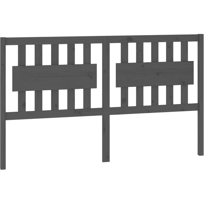Cabecero de pino macizo en color gris 165,5x4x100 cm - comfortxl
