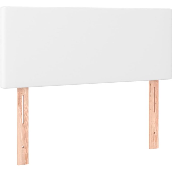 Cabecero de cuero sintético blanco 80x5x78/88 cm - comfortxl