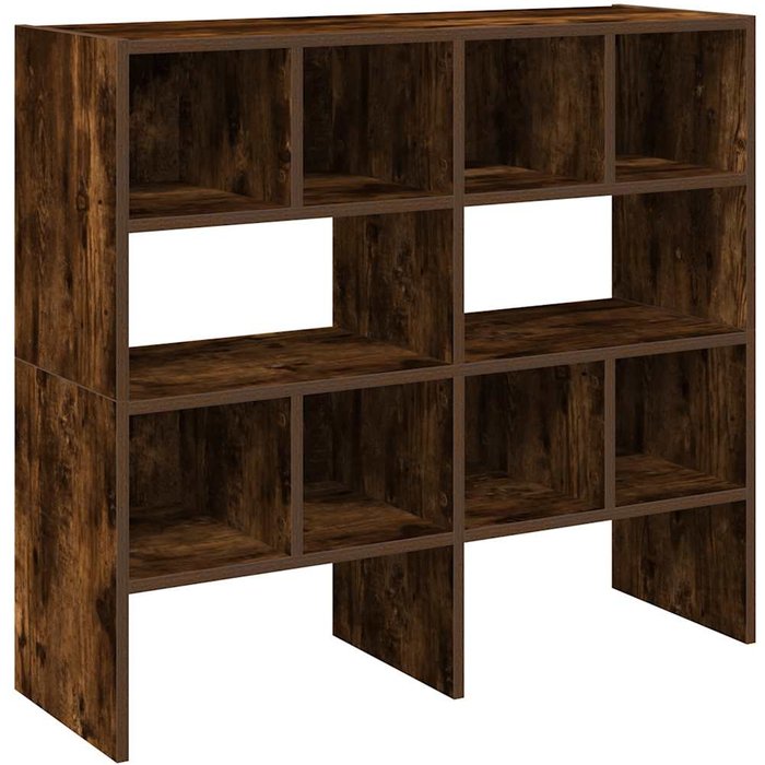 Zapatero apilable de 2 puertas en roble ahumado 89,5x30x40 cm - comfortxl