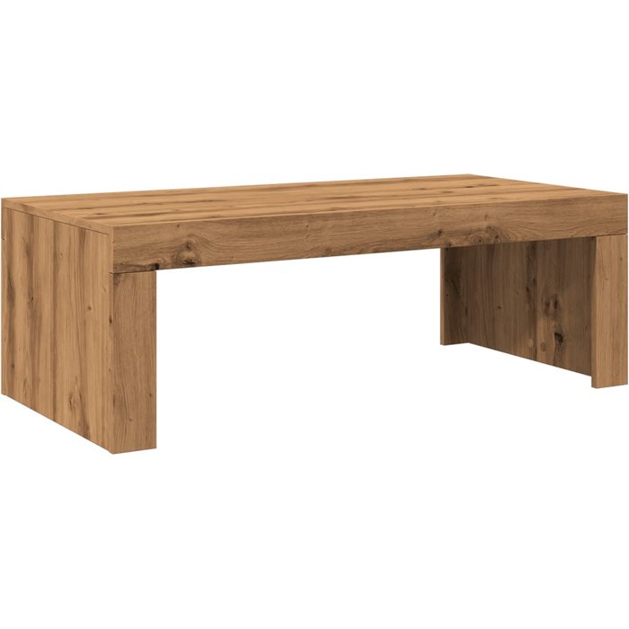 Mesa de centro madera de ingeniería roble artisan 102x50x35 cm - comfortxl