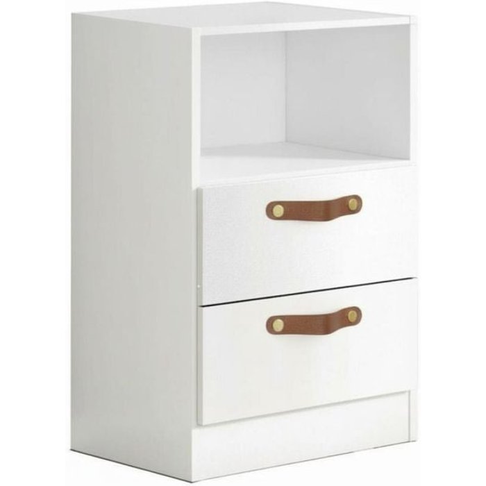 Muemue cajonera 2 cajones blanco 74x42x42cm