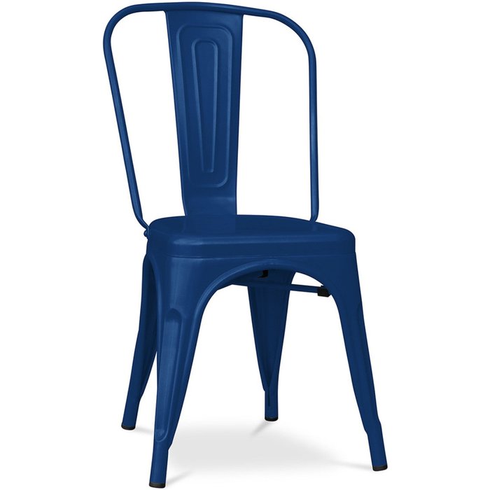 Silla industrial kalax de acero mate reforzado - gama alta-color azul oscuro