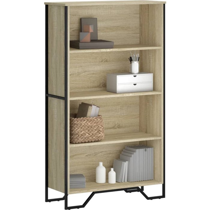 Librería sonoma de roble, 80x31x137,5 cm, madera de ingeniería. - pangivo