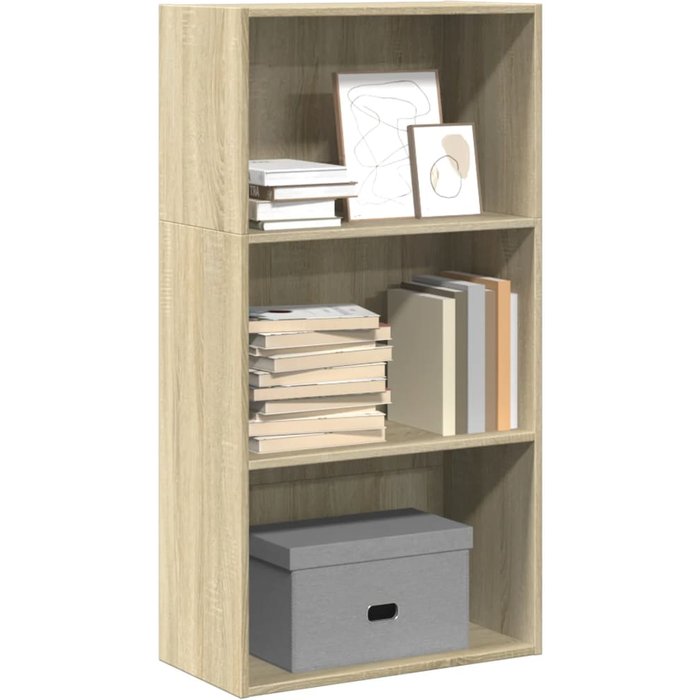 Librería roble sonoma 60x30x114 cm madera contrachapada