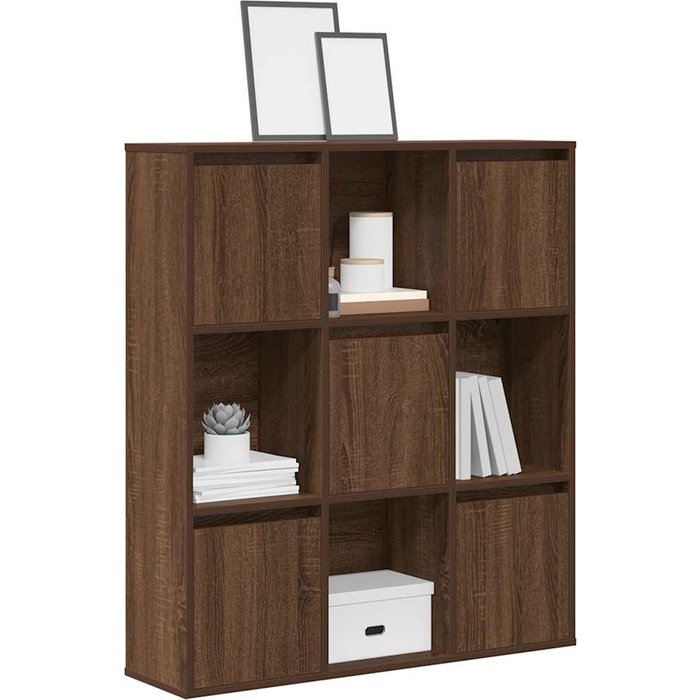 Estantería de madera de ingeniería marrón roble 89x24x101,5 cm vidaxl