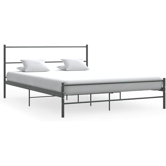 Maison exclusive - estructura de cama sin colchón metal gris 140x200 cm