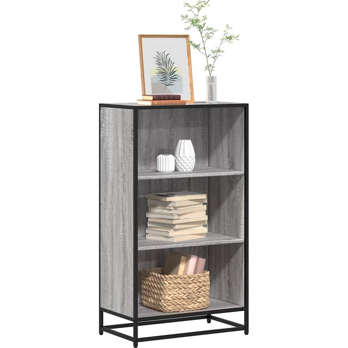 Librería sonoma gris 60x35x107,5 cm madera de ingeniería