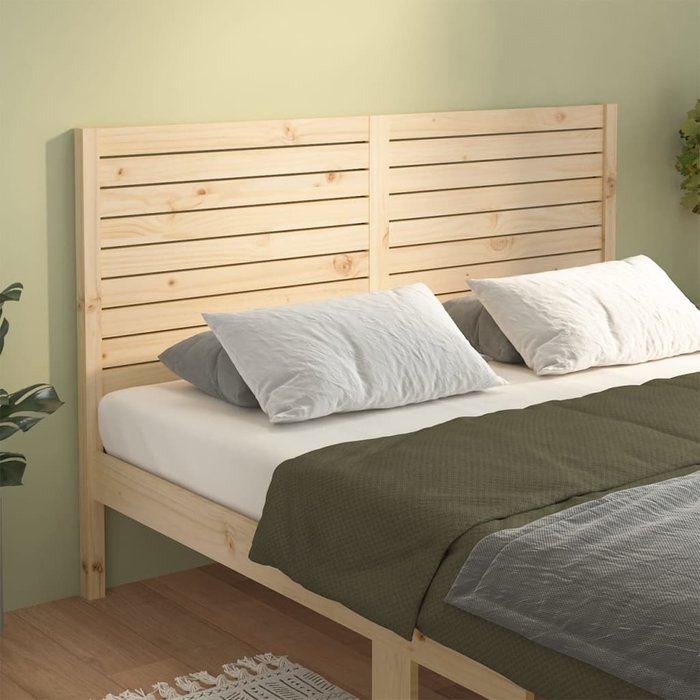 Cabecero de cama madera maciza de pino 146x4x100 cm