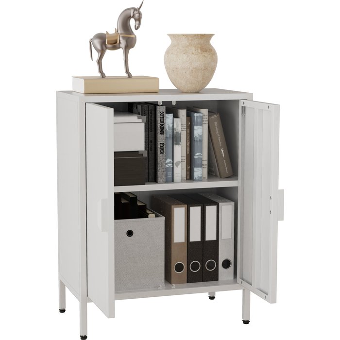 Vcm pecho de cajones y aparadores flokas blanco h. 80 x b. 60 x t. 35 cm