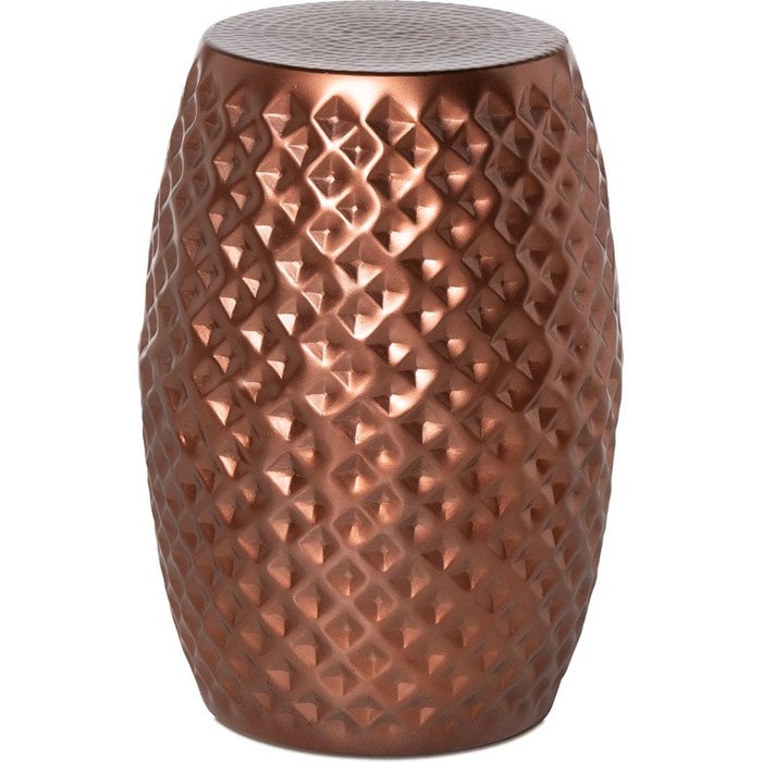 Mesa auxiliar vigar moderna aluminio acabado color bronce