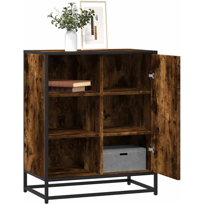 Aparador roble ahumado 62x35x76 cm madera contrachapada