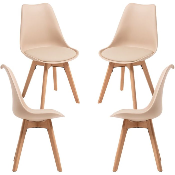 Regalos miguel - packs sillas comedor - pack 4 sillas synk basic - beige