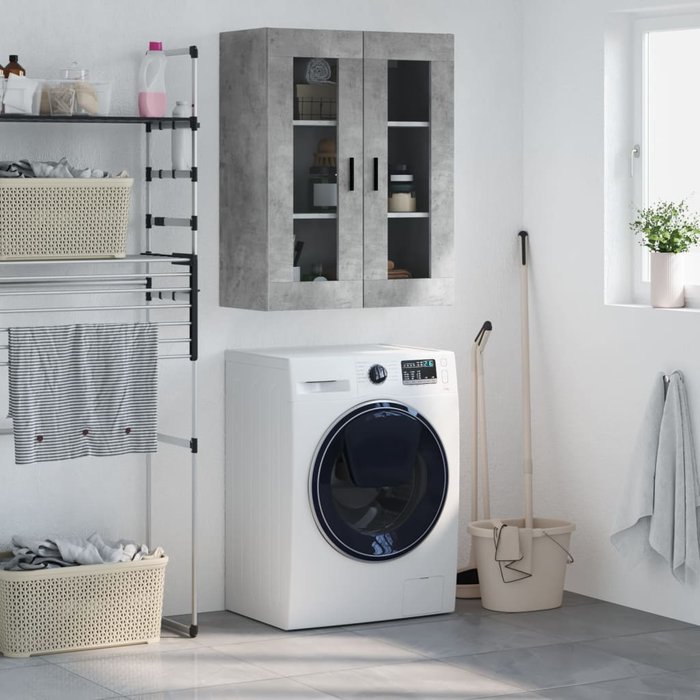 Maison exclusive - armario de pared gris hormigón 69,5x34x90 cm