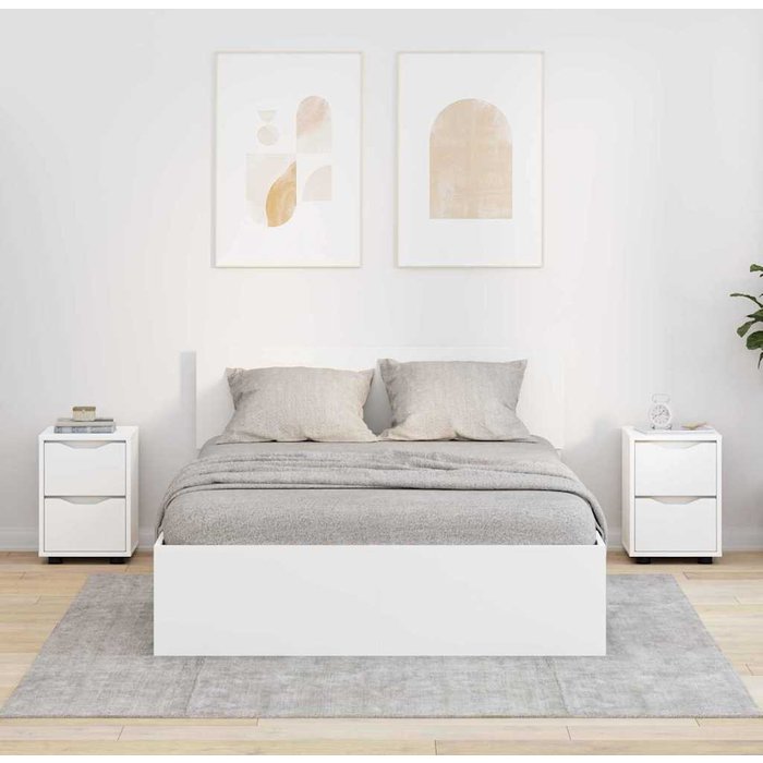 Maison exclusive - mesas de noche 2 pcs 30,5 x 30 x 43 cm madera contrachapada