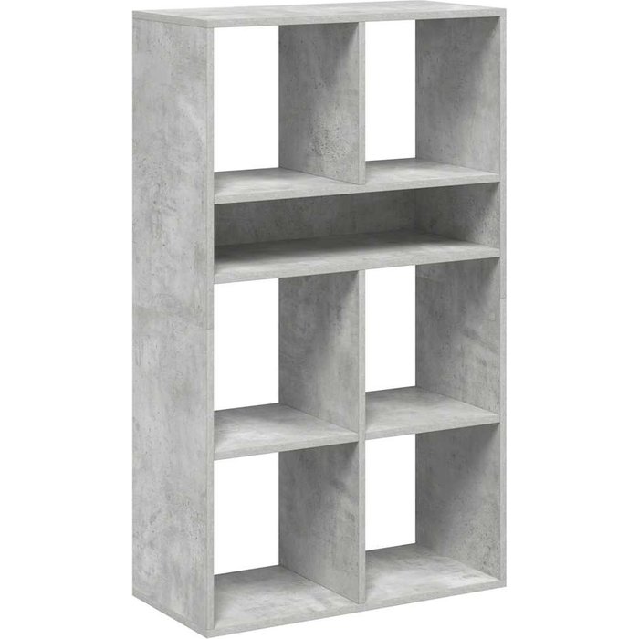 Estantería madera ingeniería gris hormigón 66x31x112 cm – comfortxl