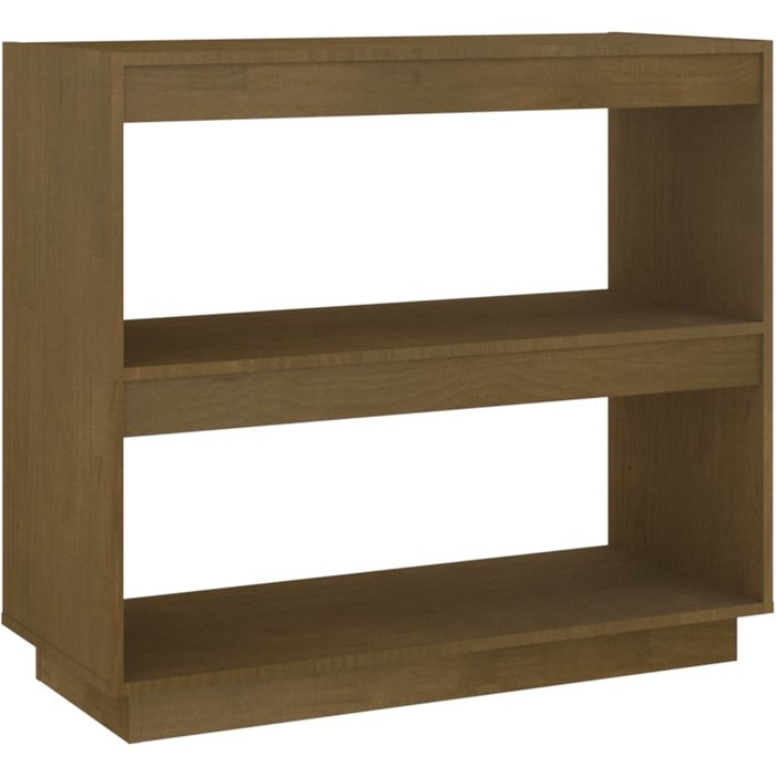 Estantería de madera maciza de pino marrón miel 80x35x71 cm – comfortxl