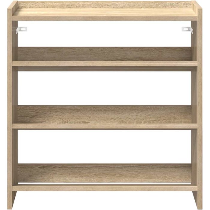 Mueble zapatero madera contrachapada roble sonoma 60x25x62 cm - comfortxl