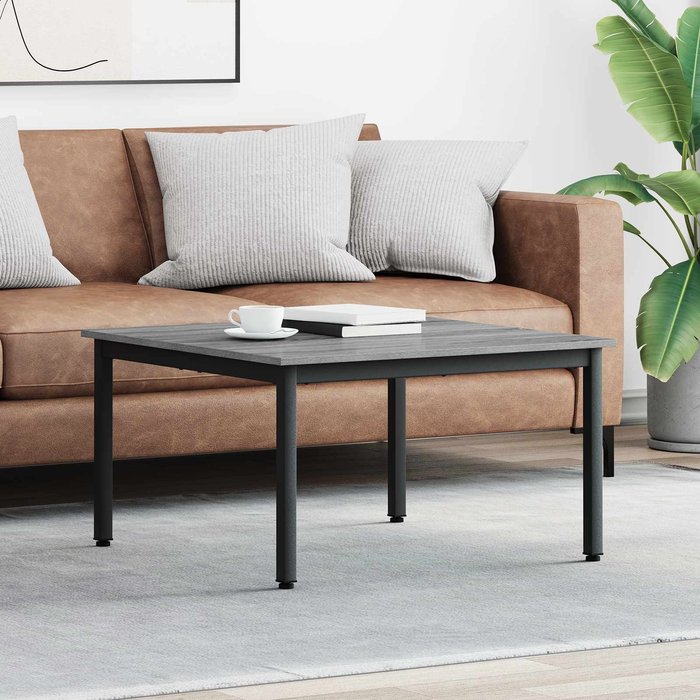 Maison exclusive - mesa de café gris sonoma 80 x 80 x 45 cm madera de ingeniería