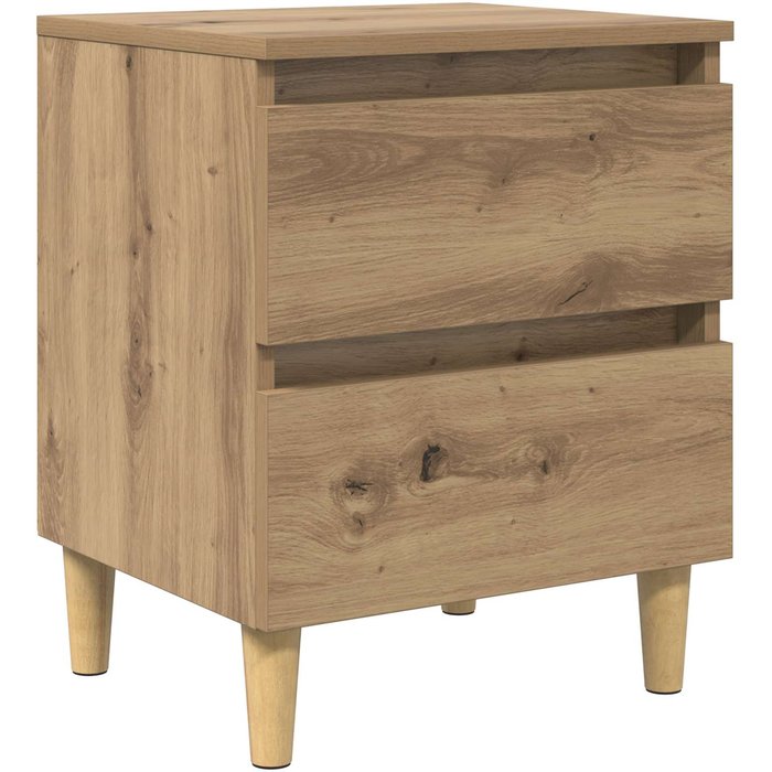 Maison exclusive - mueble de cama con cajón roble artesanal 40 x 35 x 50 cm