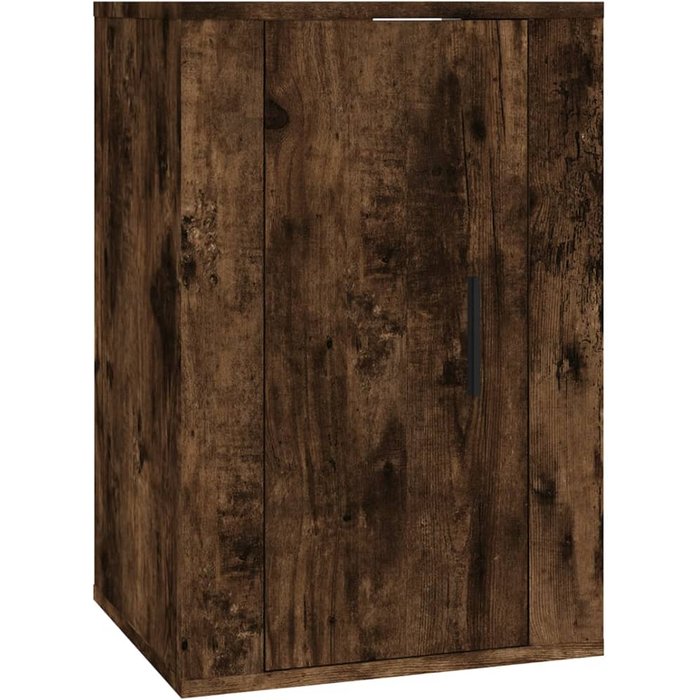 Mueble tv de pared roble ahumado 40x34,5x60 cm