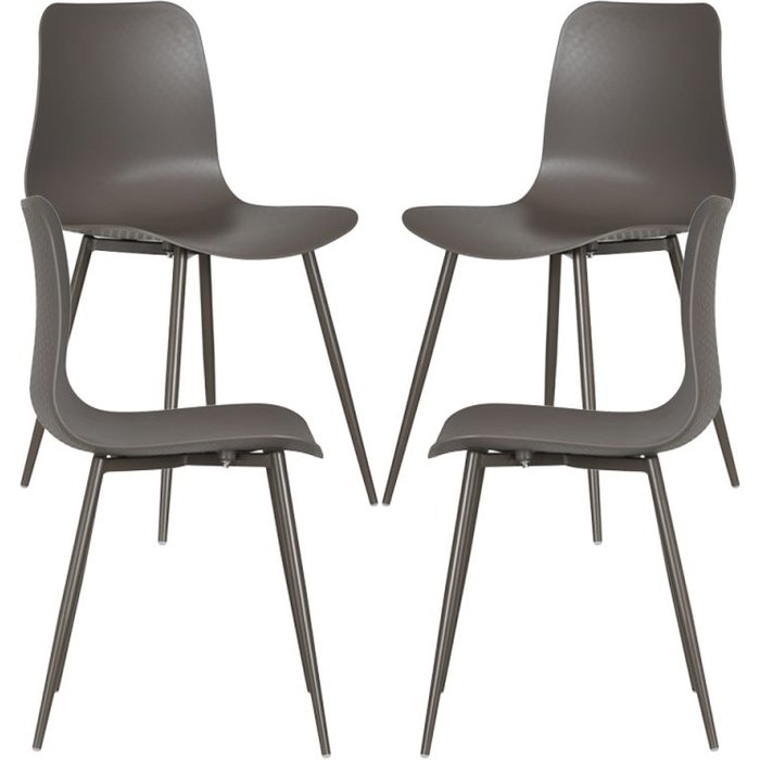 Regalos miguel - packs sillas comedor - pack 4 sillas bimi - gris