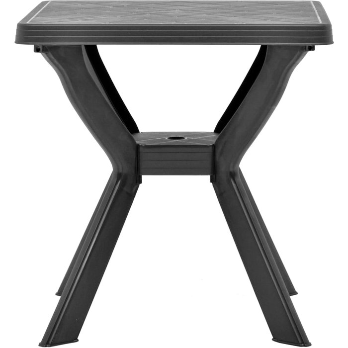Mesa bistró | mesa de bistró plástico gris antracita 70x70x72 cm cfw577368